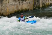 Ander de Miguel Aranaz y Xabi Prieto Sarasti en el Campeonato Navarro de Aguas Bravas