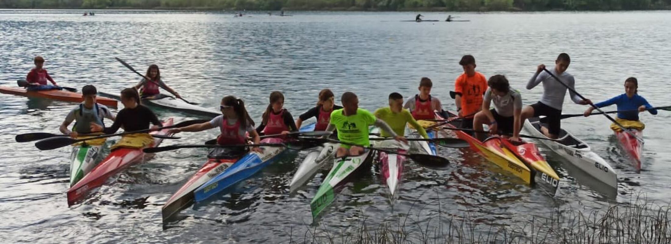 El equipo de infantiles y cadetes en el Campeonato de España en Banyoles